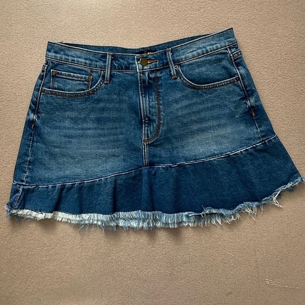 Aqua Jean Skirt